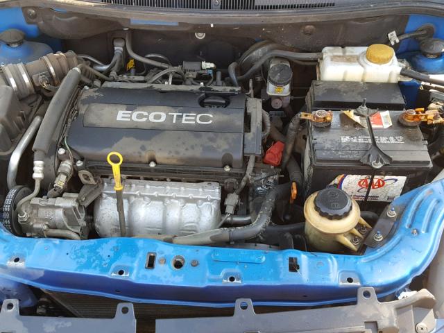 KL1TD5DE4BB161504 - 2011 CHEVROLET AVEO LS BLUE photo 7