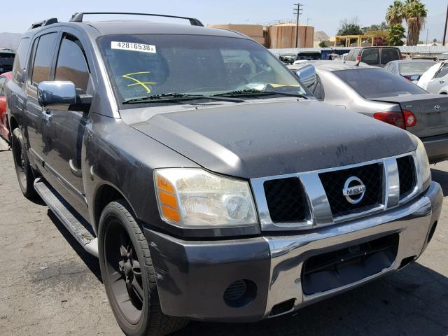 5N1AA08A17N716591 - 2007 NISSAN ARMADA SE GRAY photo 1