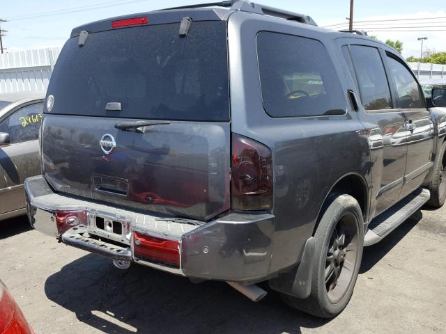 5N1AA08A17N716591 - 2007 NISSAN ARMADA SE GRAY photo 4