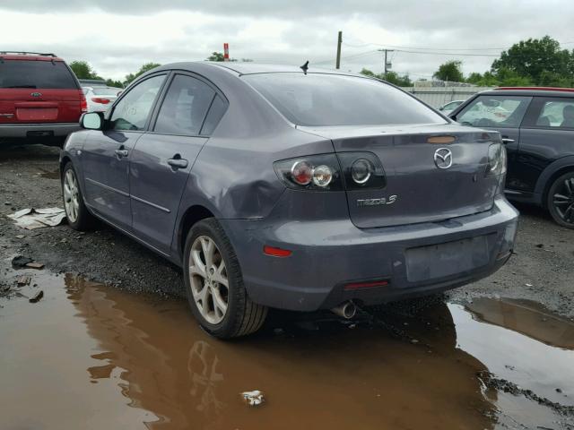 JM1BK32F781113990 - 2008 MAZDA 3 I GRAY photo 3