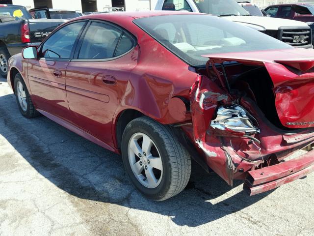 2G2WP552771221465 - 2007 PONTIAC GRAND PRIX RED photo 3