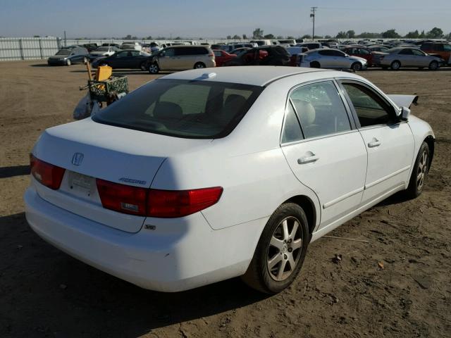 1HGCM66565A043090 - 2005 HONDA ACCORD EX WHITE photo 4