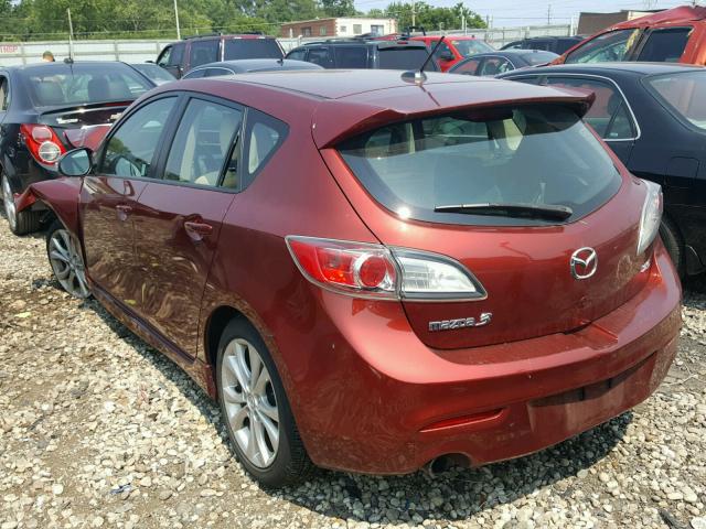 JM1BL1H56A1101206 - 2010 MAZDA 3 S RED photo 3