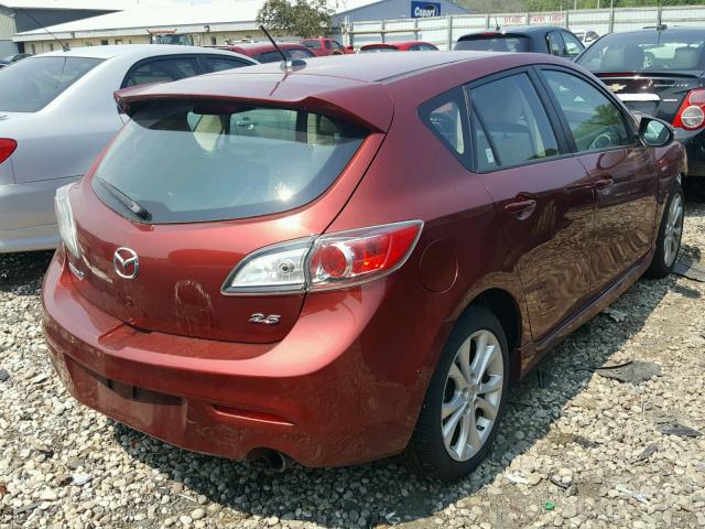 JM1BL1H56A1101206 - 2010 MAZDA 3 S RED photo 4