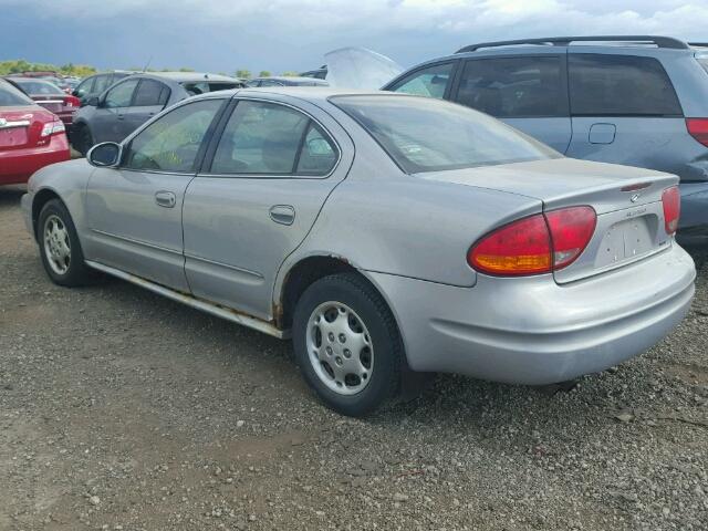 1G3NL52TXYC407125 - 2000 OLDSMOBILE ALERO GL SILVER photo 3