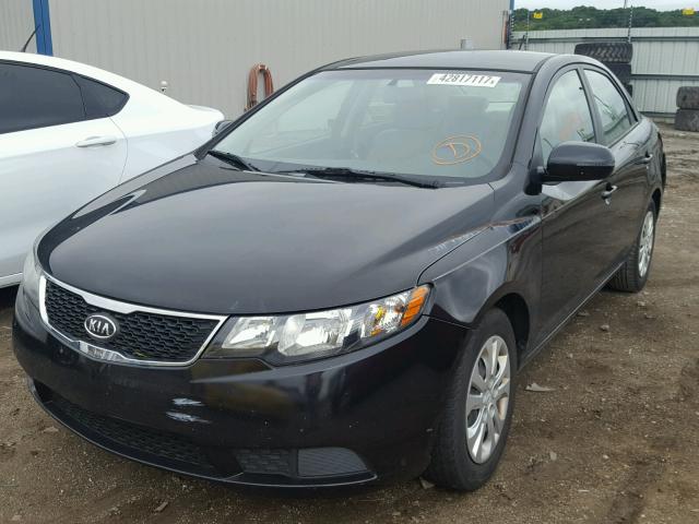 KNAFU4A29C5530946 - 2012 KIA FORTE EX BLACK photo 2