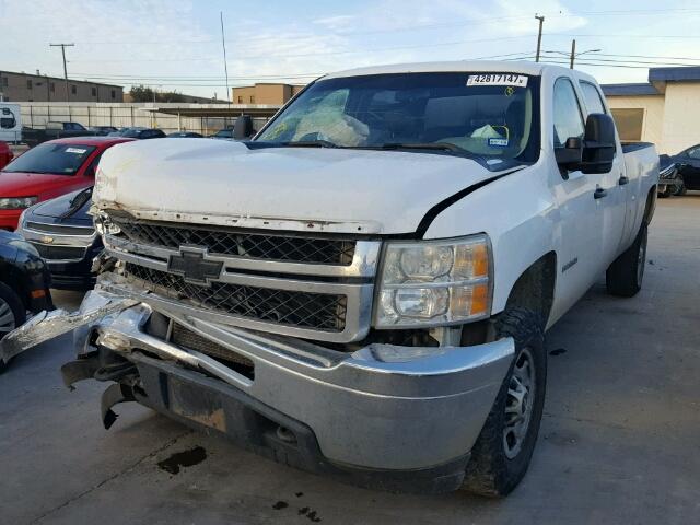 1GC1KVC87BF215033 - 2011 CHEVROLET SILVERADO WHITE photo 2