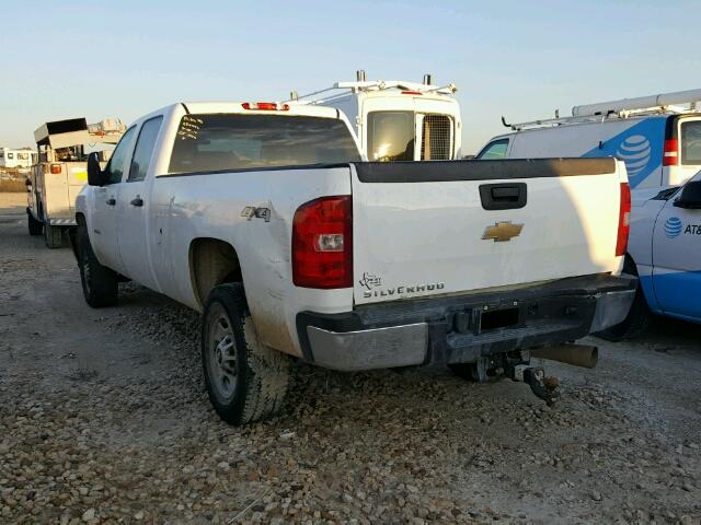 1GC1KVC87BF215033 - 2011 CHEVROLET SILVERADO WHITE photo 3