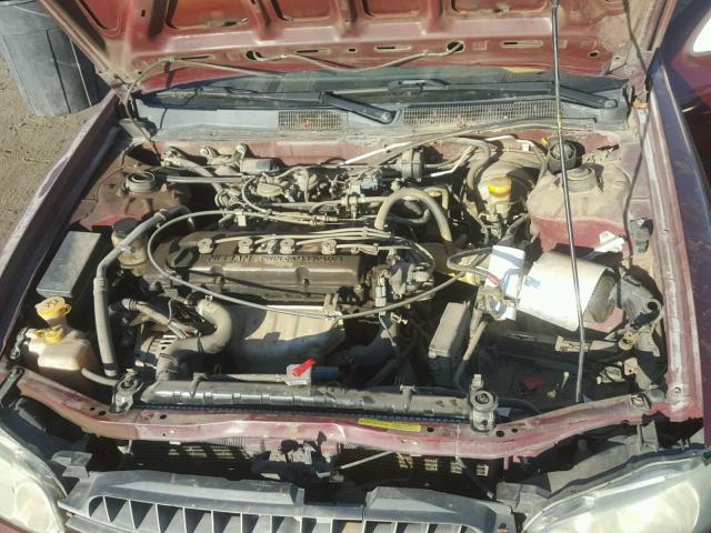 1N4DL01D81C226688 - 2001 NISSAN ALTIMA XE BURGUNDY photo 7