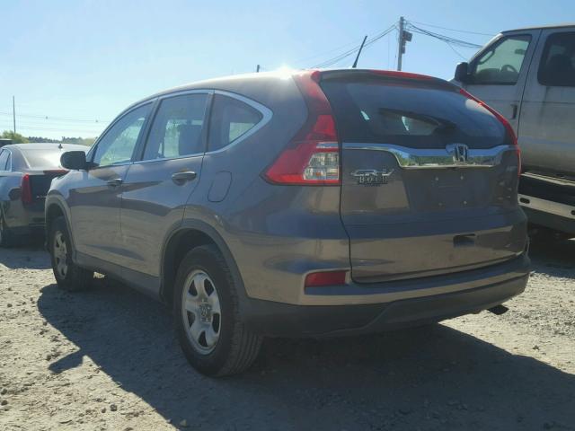 5J6RM4H35FL071892 - 2015 HONDA CR-V LX GRAY photo 3