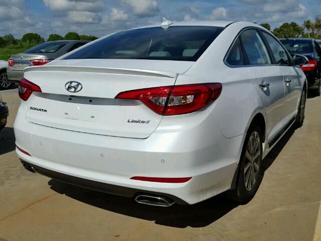 5NPE34AF4HH494109 - 2017 HYUNDAI SONATA WHITE photo 4