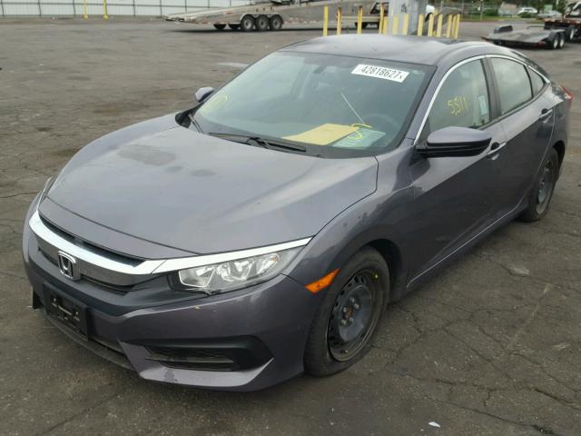 2HGFC2F56HH501984 - 2017 HONDA CIVIC LX GRAY photo 2