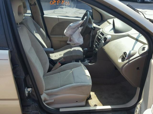 1G8AL55F16Z114481 - 2006 SATURN ION LEVEL GOLD photo 5