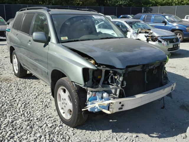 JTEEP21A960172343 - 2006 TOYOTA HIGHLANDER GREEN photo 1