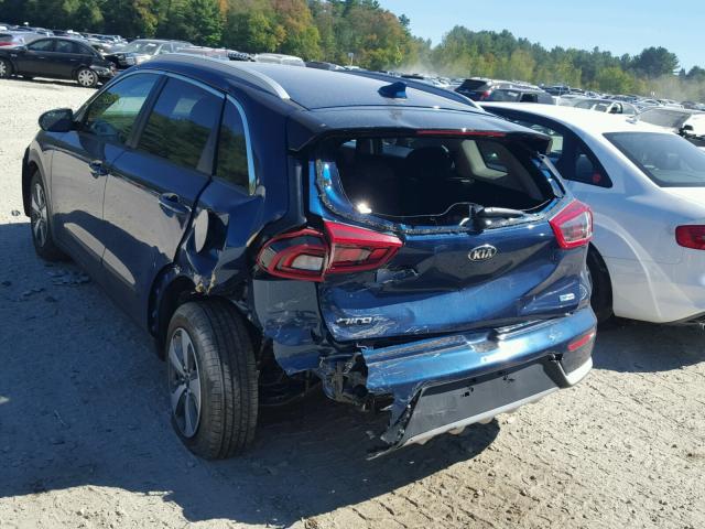 KNDCB3LC6H5089988 - 2017 KIA NIRO FE BLUE photo 3