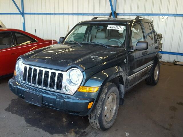 1J4GL58546W134965 - 2006 JEEP LIBERTY LI TEAL photo 2