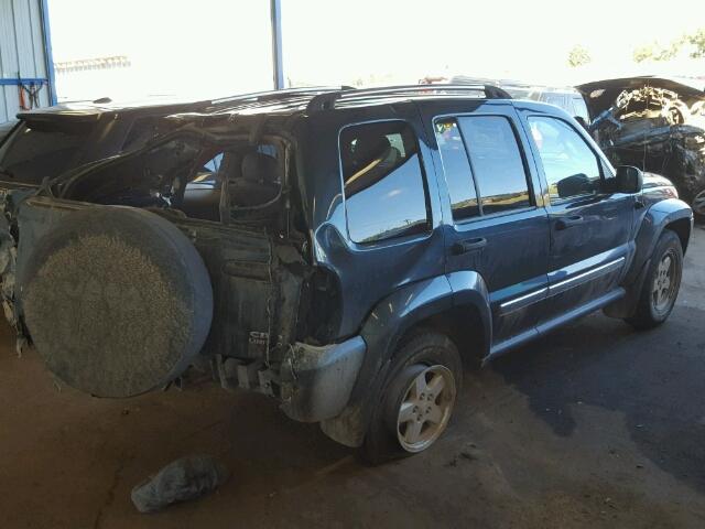 1J4GL58546W134965 - 2006 JEEP LIBERTY LI TEAL photo 4