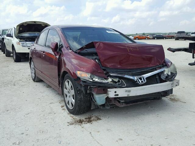 1HGFA16557L048992 - 2007 HONDA CIVIC LX RED photo 1