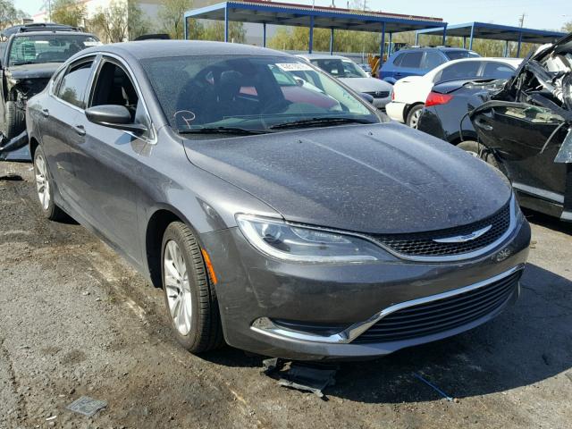 1C3CCCAB7GN117792 - 2016 CHRYSLER 200 LIMITE GRAY photo 1