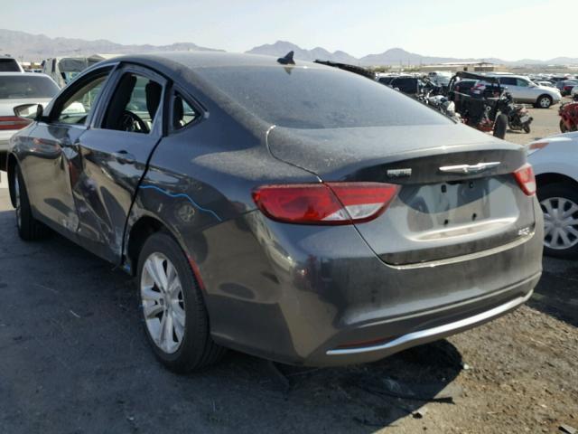 1C3CCCAB7GN117792 - 2016 CHRYSLER 200 LIMITE GRAY photo 3