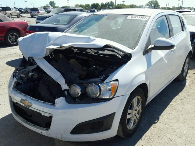 1G1JC6SH3D4190742 - 2013 CHEVROLET SONIC LT WHITE photo 2