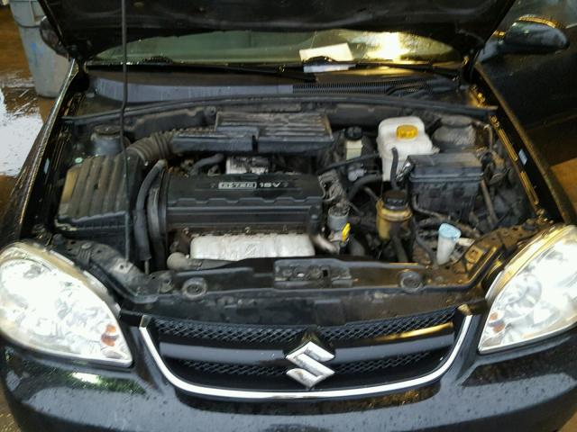 KL5JD56Z28K928278 - 2008 SUZUKI FORENZA BA BLACK photo 7