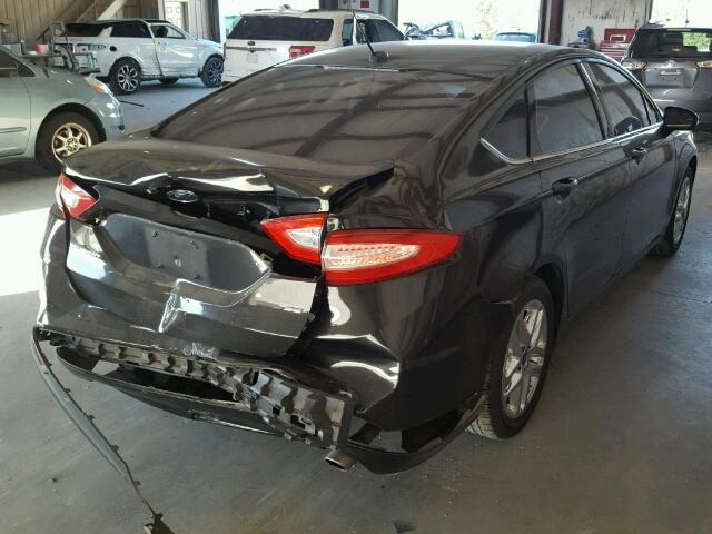 3FA6P0H70DR227997 - 2013 FORD FUSION SE BLACK photo 4