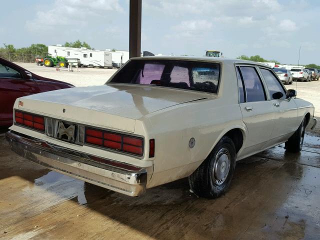 1G1BL5178KR223063 - 1989 CHEVROLET CAPRICE CREAM photo 4