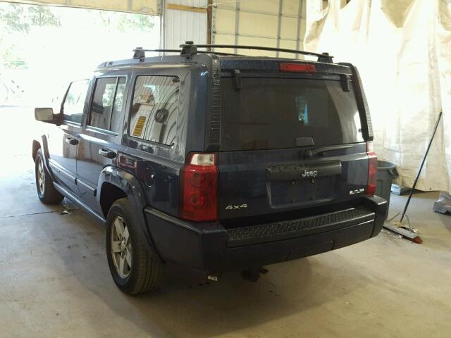 1J8HG48N76C105382 - 2006 JEEP COMMANDER BLUE photo 3
