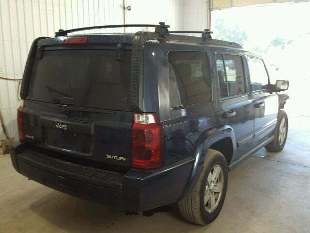 1J8HG48N76C105382 - 2006 JEEP COMMANDER BLUE photo 4