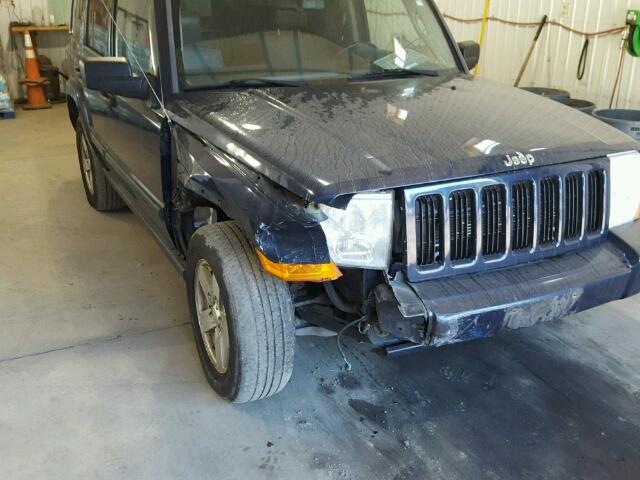 1J8HG48N76C105382 - 2006 JEEP COMMANDER BLUE photo 9