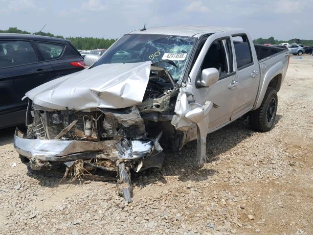 1GTH6NFE2C8120566 - 2012 GMC CANYON SLT SILVER photo 2