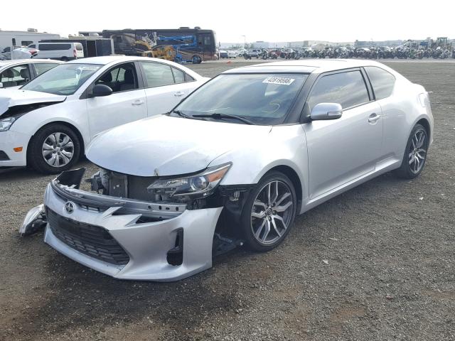 JTKJF5C71E3079914 - 2014 TOYOTA SCION TC SILVER photo 2