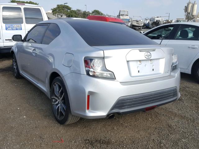JTKJF5C71E3079914 - 2014 TOYOTA SCION TC 银色 照片 3