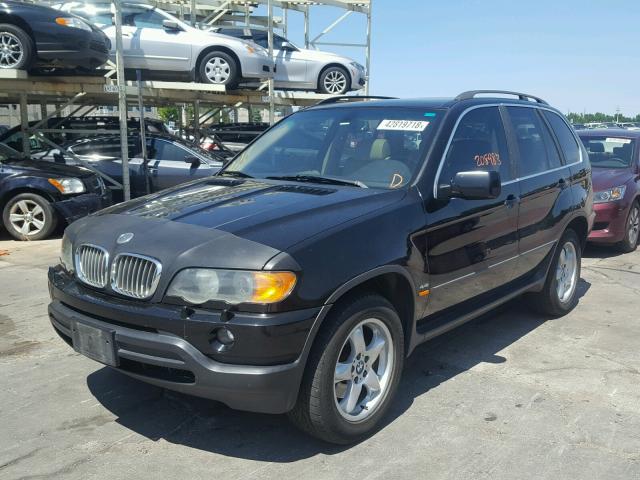 5UXFB33503LH43176 - 2003 BMW X5 4.4I BLACK photo 2