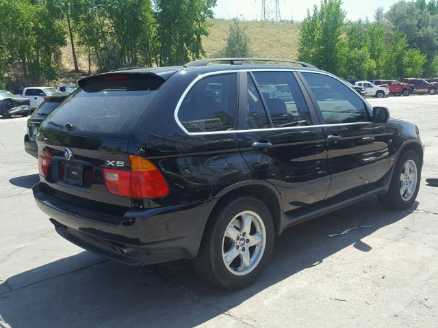 5UXFB33503LH43176 - 2003 BMW X5 4.4I BLACK photo 4