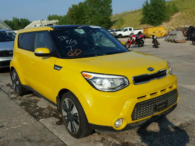 KNDJX3A54E7006409 - 2014 KIA SOUL ! YELLOW photo 1