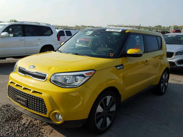 KNDJX3A54E7006409 - 2014 KIA SOUL ! YELLOW photo 2