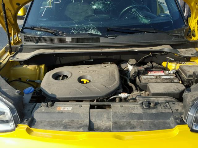 KNDJX3A54E7006409 - 2014 KIA SOUL ! YELLOW photo 7