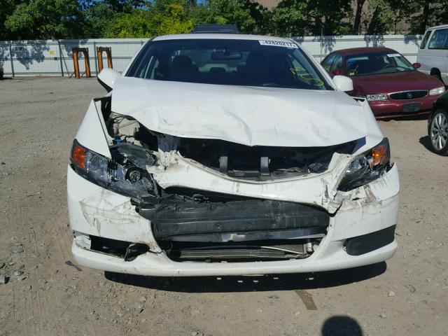 2HGFG3B54CH561853 - 2012 HONDA CIVIC WHITE photo 9