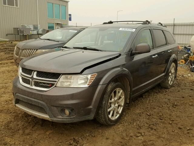 3C4PDDFG2FT671454 - 2015 DODGE JOURNEY R/ GRAY photo 2