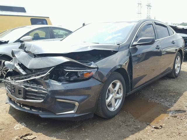 1G1ZB5ST1HF237278 - 2017 CHEVROLET MALIBU LS ნაცრისფერი ფოტო 2