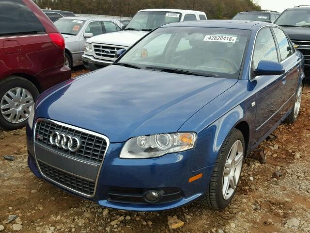 WAUAF78E98A052032 - 2008 AUDI A4 2.0T BLUE photo 2