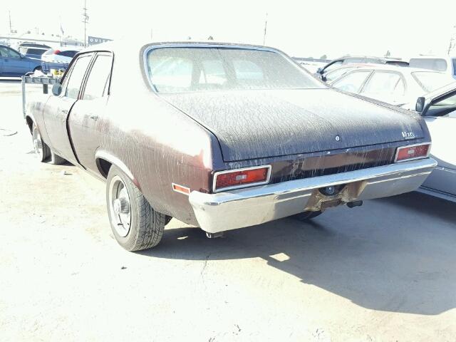 113690W291426 - 1970 CHEVROLET NOVA PURPLE photo 3