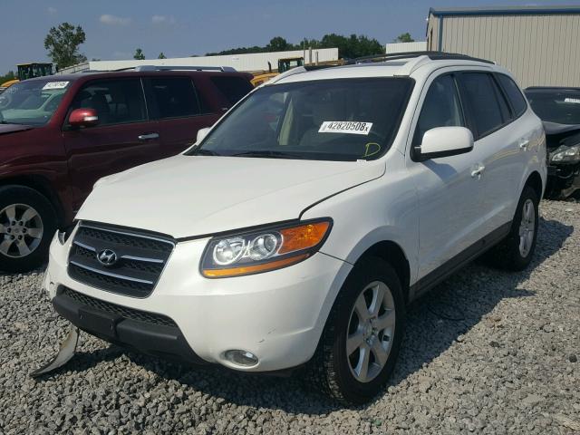 5NMSH13E09H320513 - 2009 HYUNDAI SANTA FE S WHITE photo 2