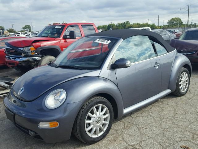 3VWCM31Y64M341233 - 2004 VOLKSWAGEN NEW BEETLE GRAY photo 2