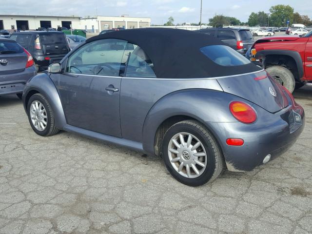 3VWCM31Y64M341233 - 2004 VOLKSWAGEN NEW BEETLE GRAY photo 3