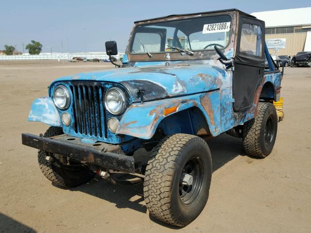 J6F83AA039899 - 1976 JEEP CJ BLUE photo 2