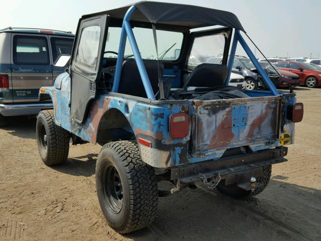 J6F83AA039899 - 1976 JEEP CJ BLUE photo 3