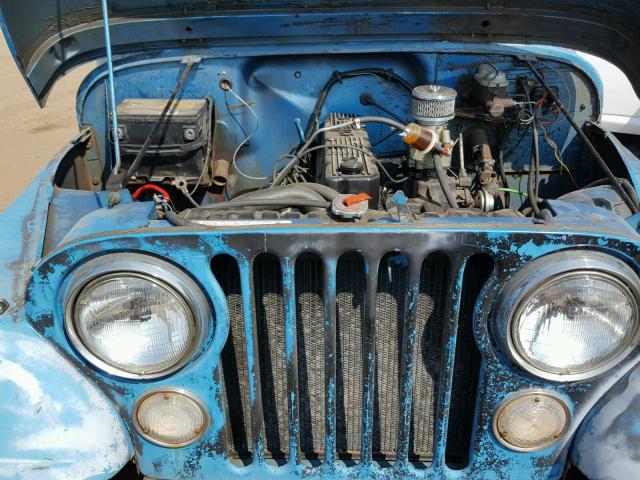 J6F83AA039899 - 1976 JEEP CJ BLUE photo 7